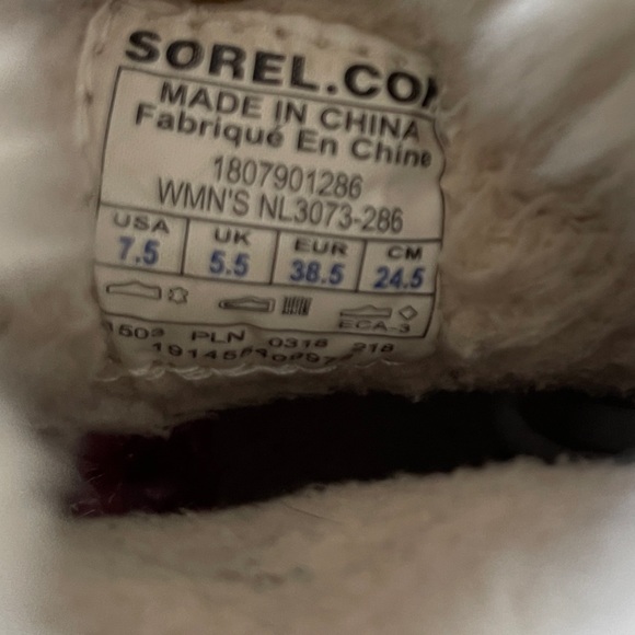 Sorel  suede tan faux fur bootie 7.5 - Picture 9 of 10